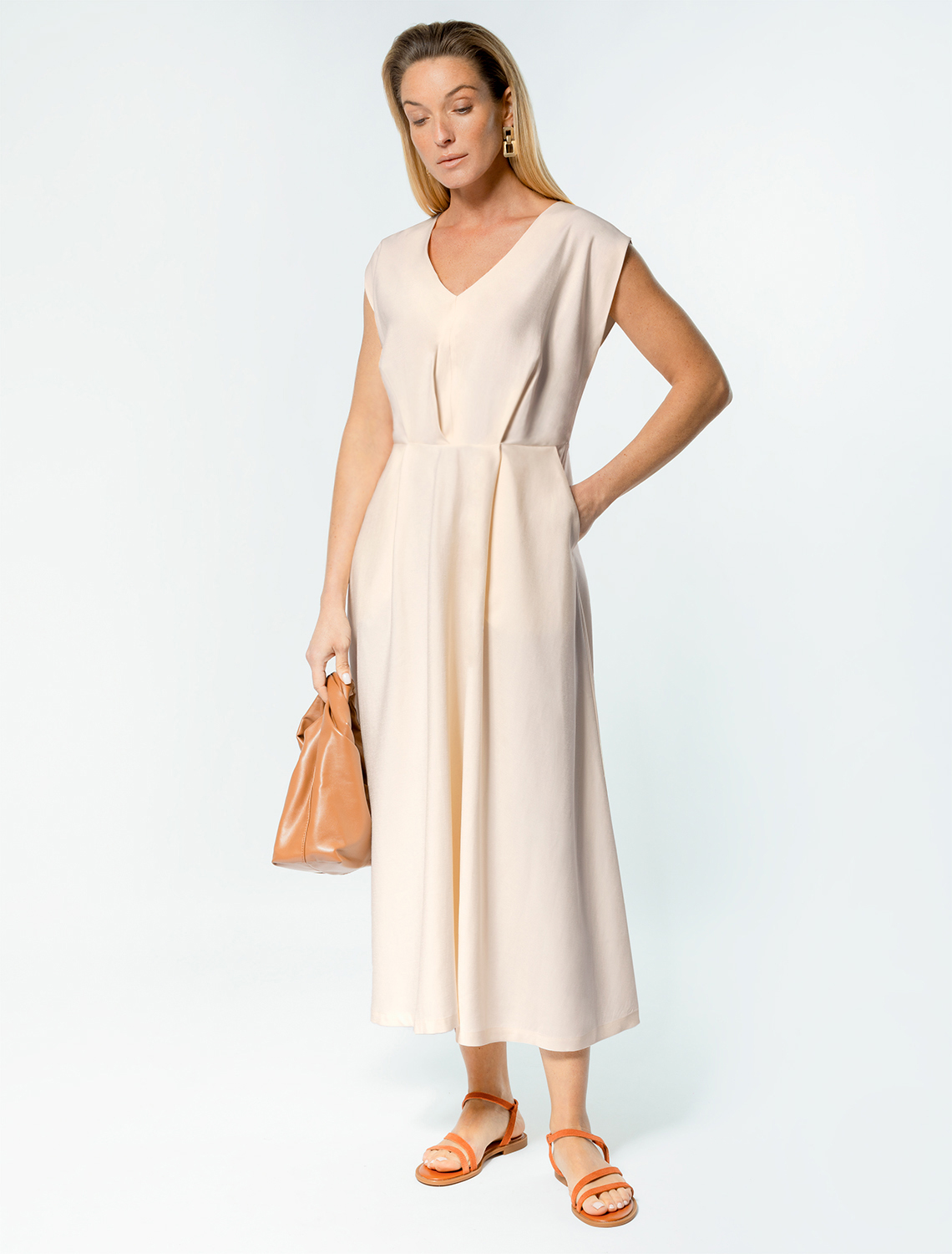 картинка Платье женское кокосово-молочный магазин Одежда+ являющийся официальным дистрибьютором в России 