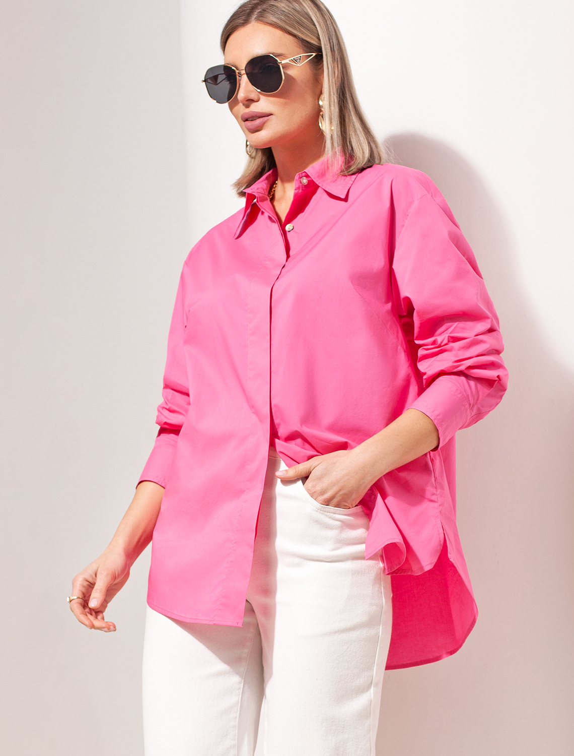 картинка Блузка женская розовый магазин Одежда+ являющийся официальным дистрибьютором в России 