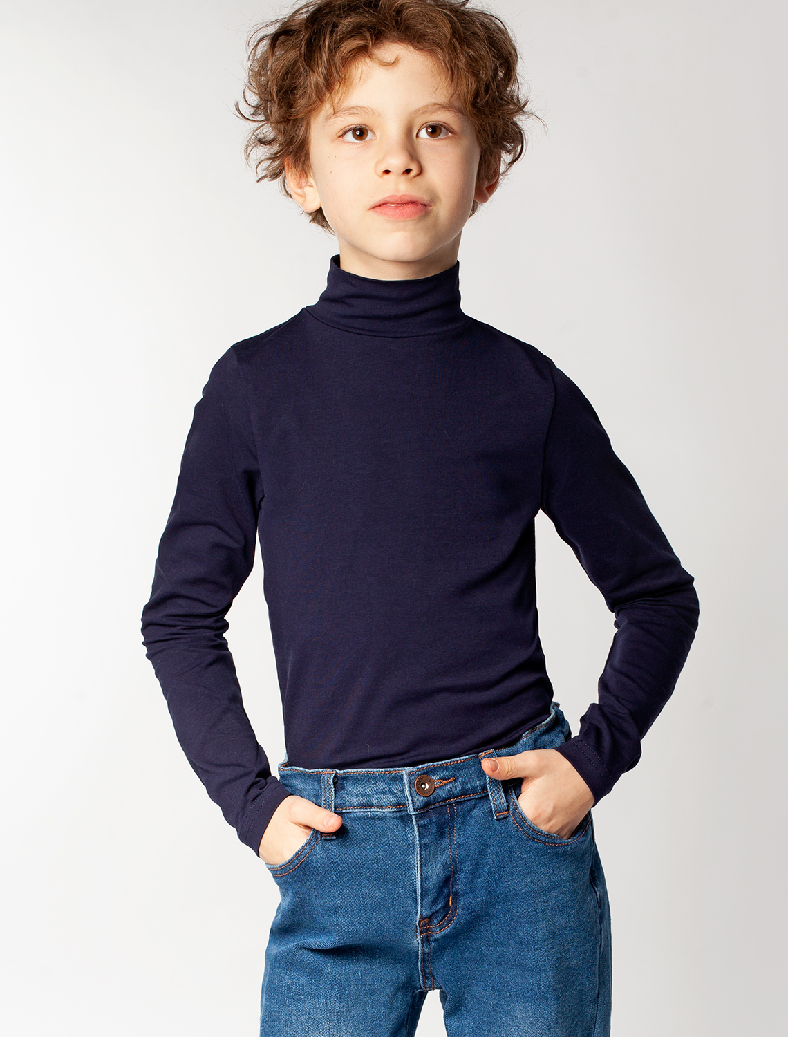 картинка Джемпер детский темно-синий магазин Одежда+ являющийся официальным дистрибьютором в России 