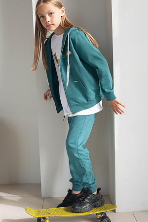картинка Брюки для девочки полынь магазин Одежда+ являющийся официальным дистрибьютором в России 