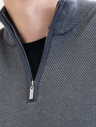картинка Джемпер мужской серый меланж магазин Одежда+ являющийся официальным дистрибьютором в России 