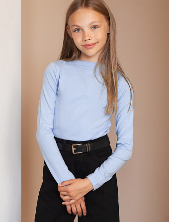 картинка Джемпер для девочки голубой магазин Одежда+ являющийся официальным дистрибьютором в России 